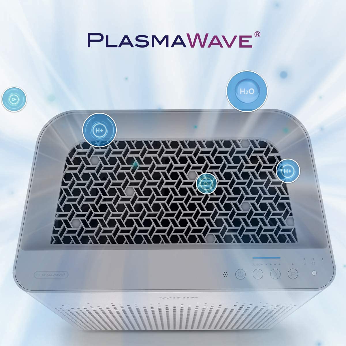 WINIX Purificateur d'Air ZERO-S HEPA & Charbon Actif, jusqu'à 100m², CADR 410m³/h, Élimine 99,999% Allergies Pollen PM2.5, Capteur Intelligent, Mode Auto, Silencieux, Blanc