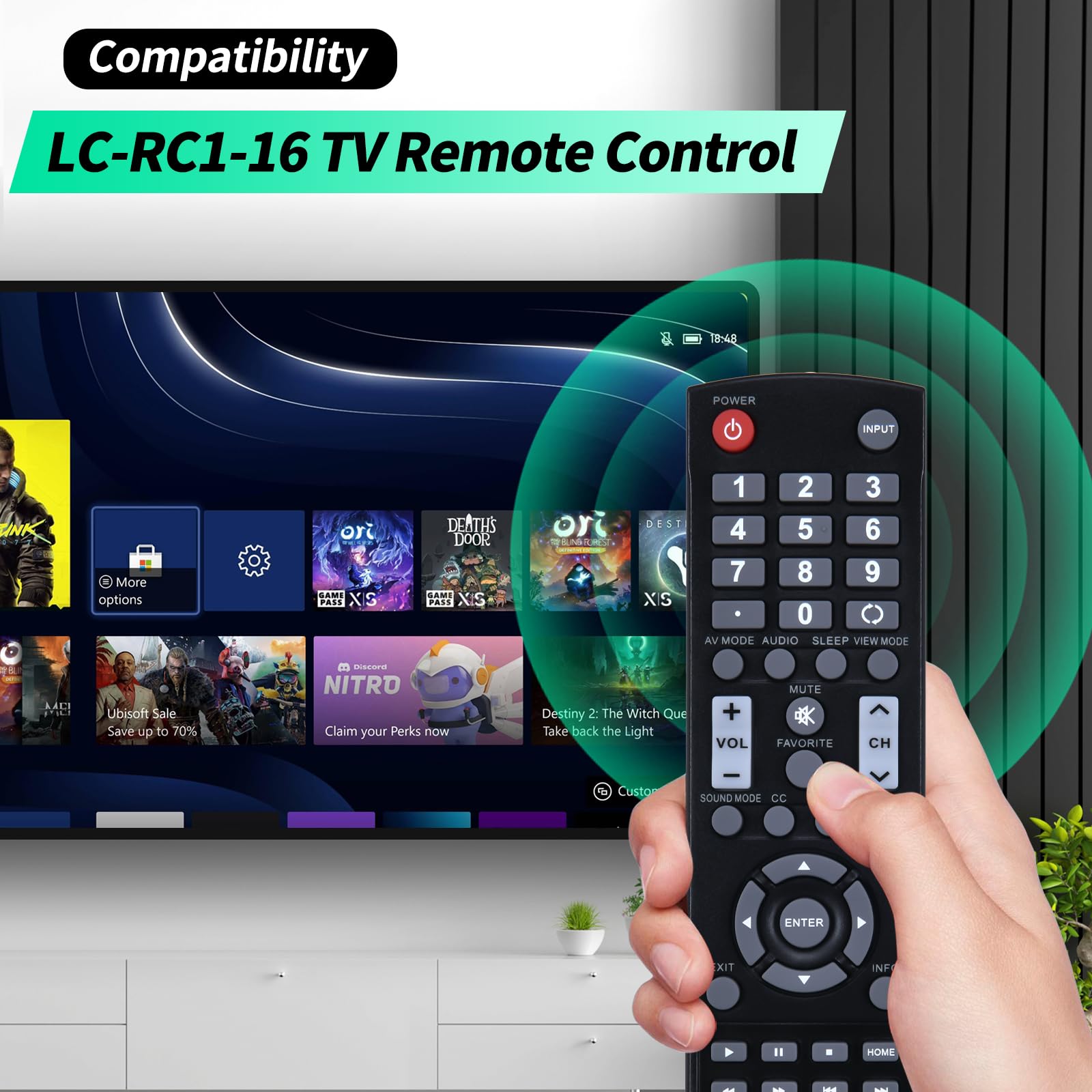 Sharp Tv Models Remote Control Sharp Remote Control For Tv LC-RC1-16 Remote Replacement For Sharp TVs ...