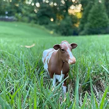 Amazon.com: Safari Ltd. Ayrshire Cow Figurine - Lifelike 5.25