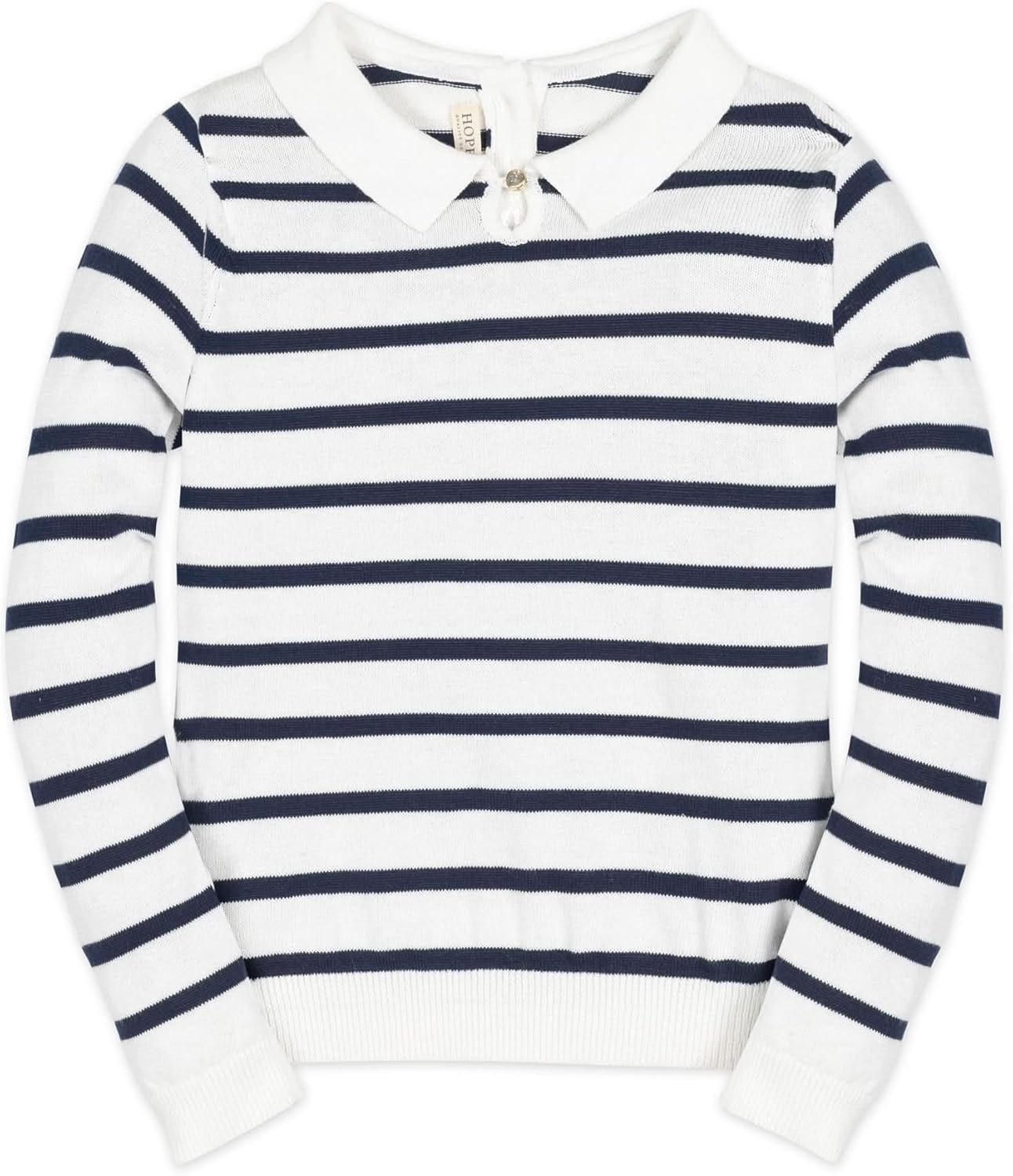Hope & Henry Girls Cable Front Pullover Sweater