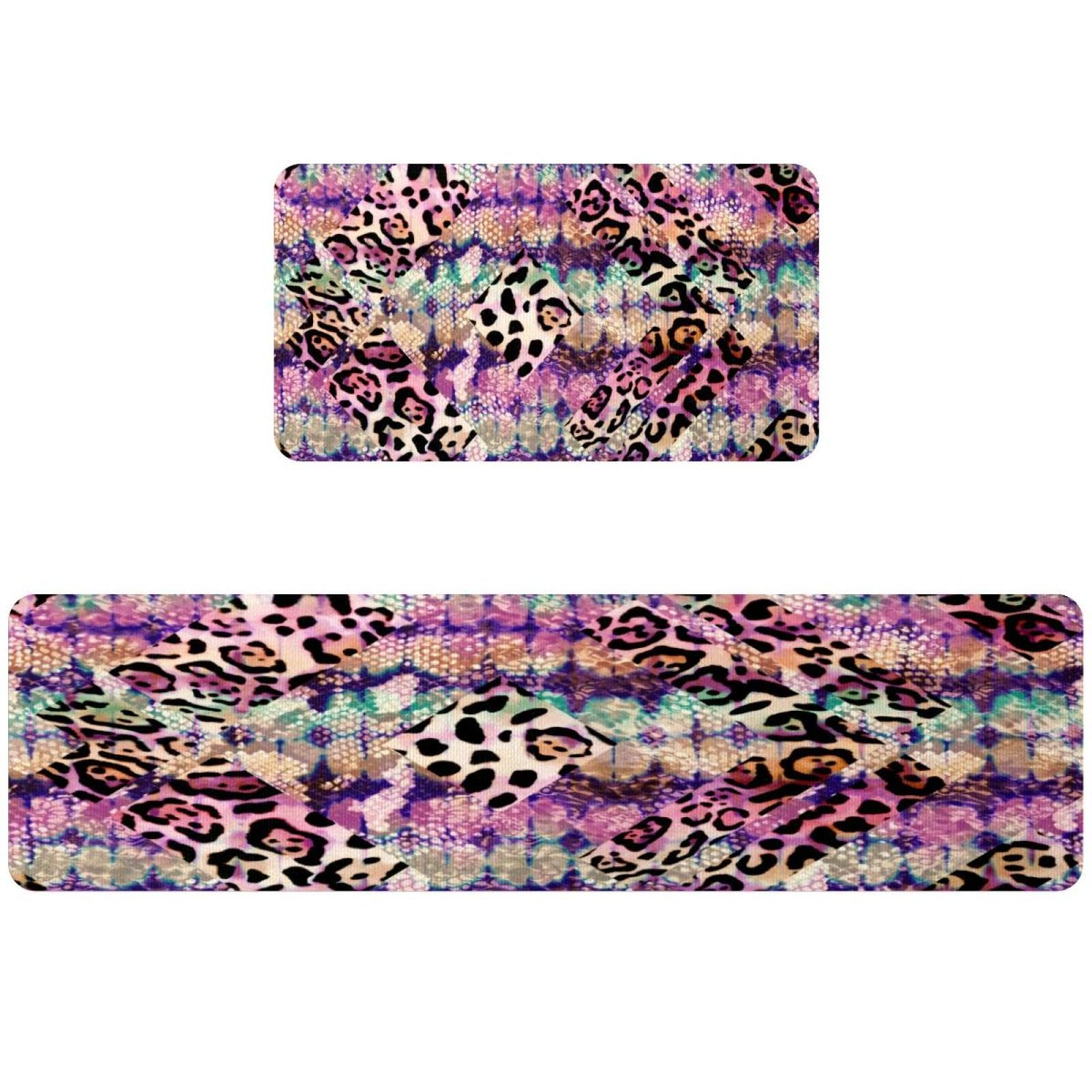 Alfombrillas de cocina absorbentes para el cuarto de lavado y pasillos con estampado animal