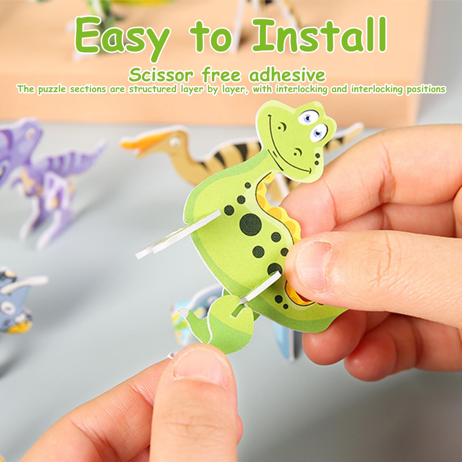 Puzzle 3D Dellyy – 30 Pièces En Carton – Animaux, Avion Ou Char – éducatif Et Ludique – Dès 3 Ans – Cadeau Parfait