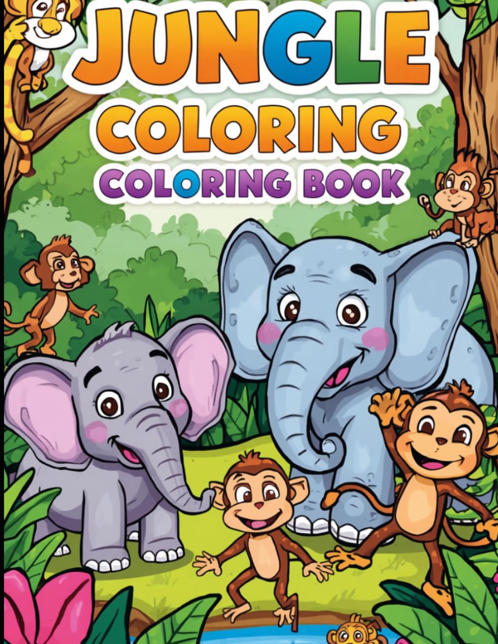 Little Hands, Big Smiles: Cute Animal Coloring Book for Kids Ages 3–6 | Fun and Easy Coloring Pages for Preschoolers and Toddlers