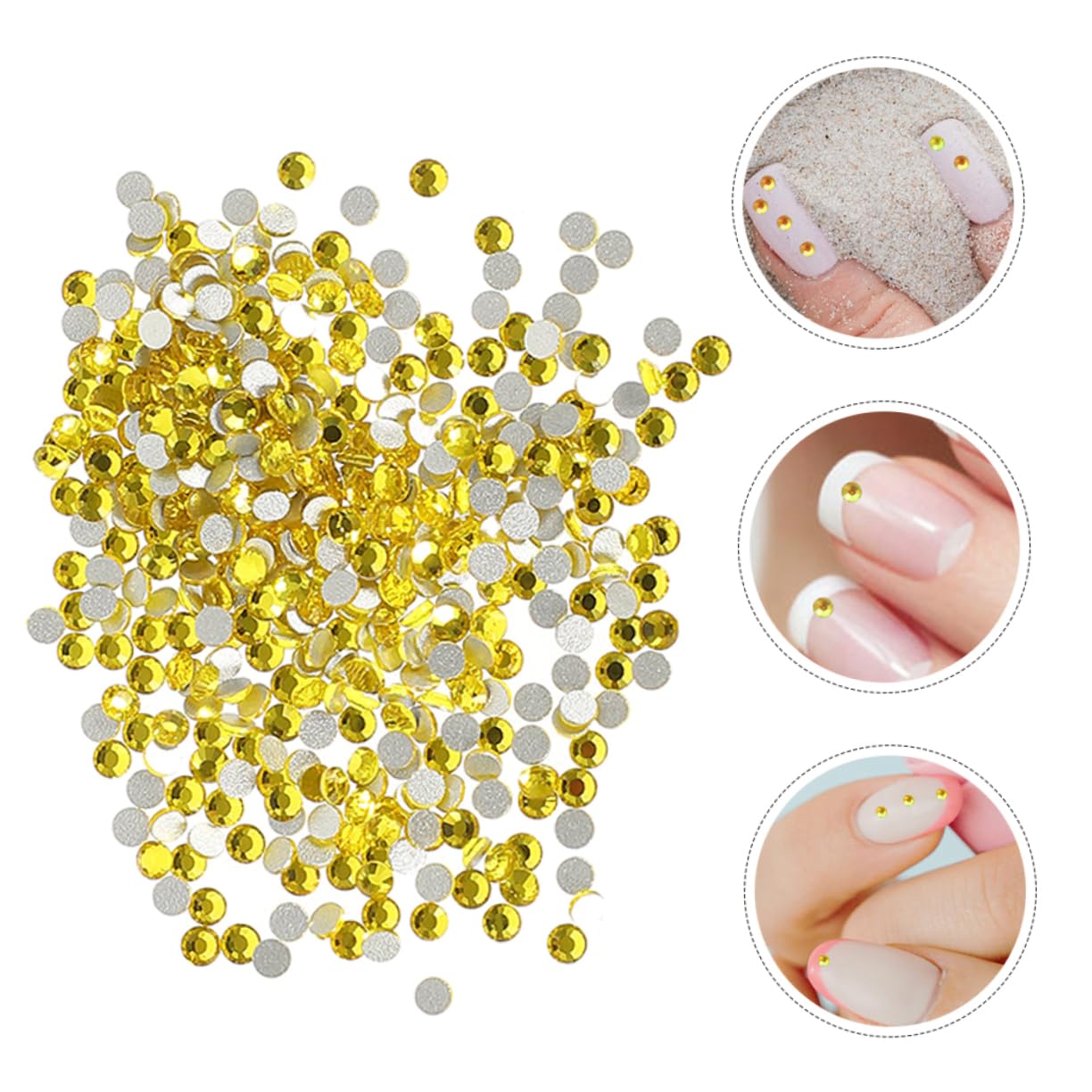 14400pezzi Gemme Per Unghie Strass Piatto Per Decorazioni Unghie Kit Accessori Nail Art e Brillanti Facile Applicazione Per Creazioni Artistiche