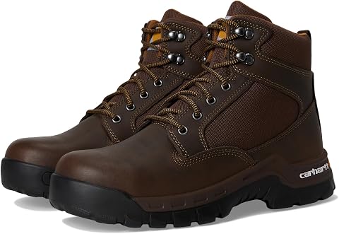 Мужские ботинки Carhartt 6" Rugged Flex Steel Toe, цвет: Коричневый