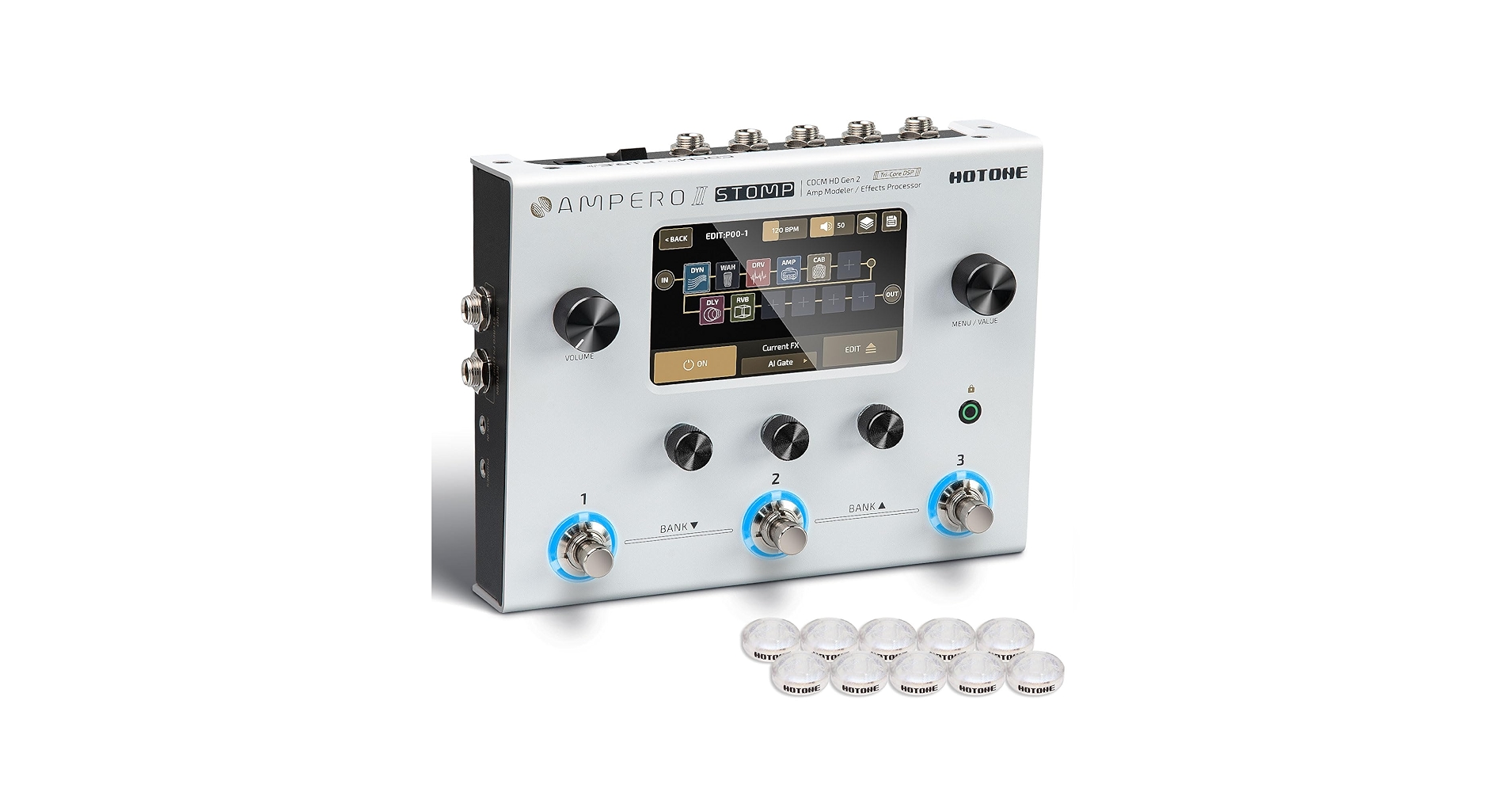 HOTONE Ampero II Stomp Guitar Multi Effects Processor Touch