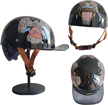 Retro Baseball Cap Half Shell Motorcycle Helmet