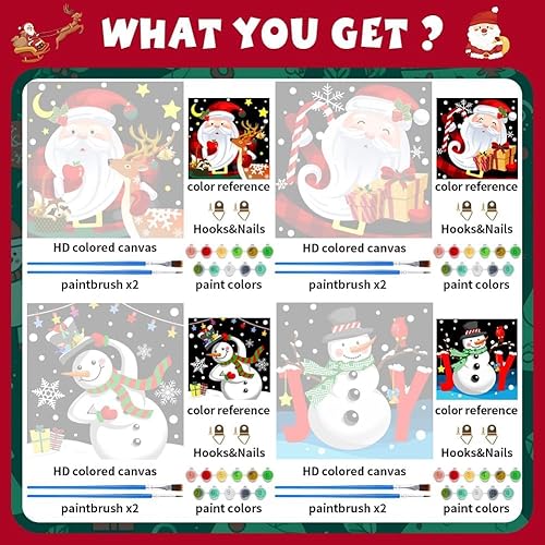 Miniatura 5 de Labeol Juego de 4 pinturas por números para niños de 8 a 12 años para niñas niños adultos manualidades para principiantes para niñas de 4 a 8 años