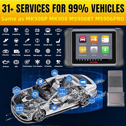 Miniatura 4 de Autel MS906S MaxiSYS MS906 MS906BT inalámbrico para vehículo OBD2 lector de código herramienta de diagnóstico automático prueba activa de
