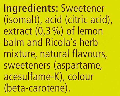 Miniatura 5 de Ricola Gotas para la garganta de hierbas sin azúcar y menta limón - 19 unidades, paquete de 3