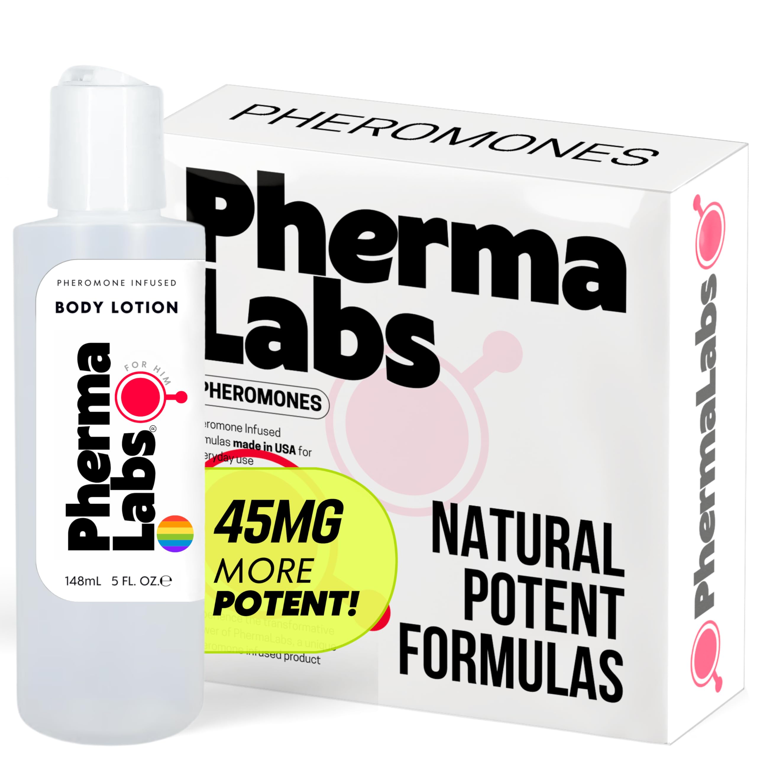 PHERMALABS Pheromone Body Lotion for Men, 5 Fl Oz (5 Fl Oz, Original Scent [45MG])