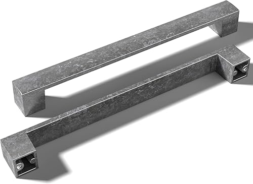 1 paquete de manijas de metal sólido para gabinetes de cocina de 7.5 pulgadas  Paquete de 1 unidad de manijas de metal sólido para cajones de