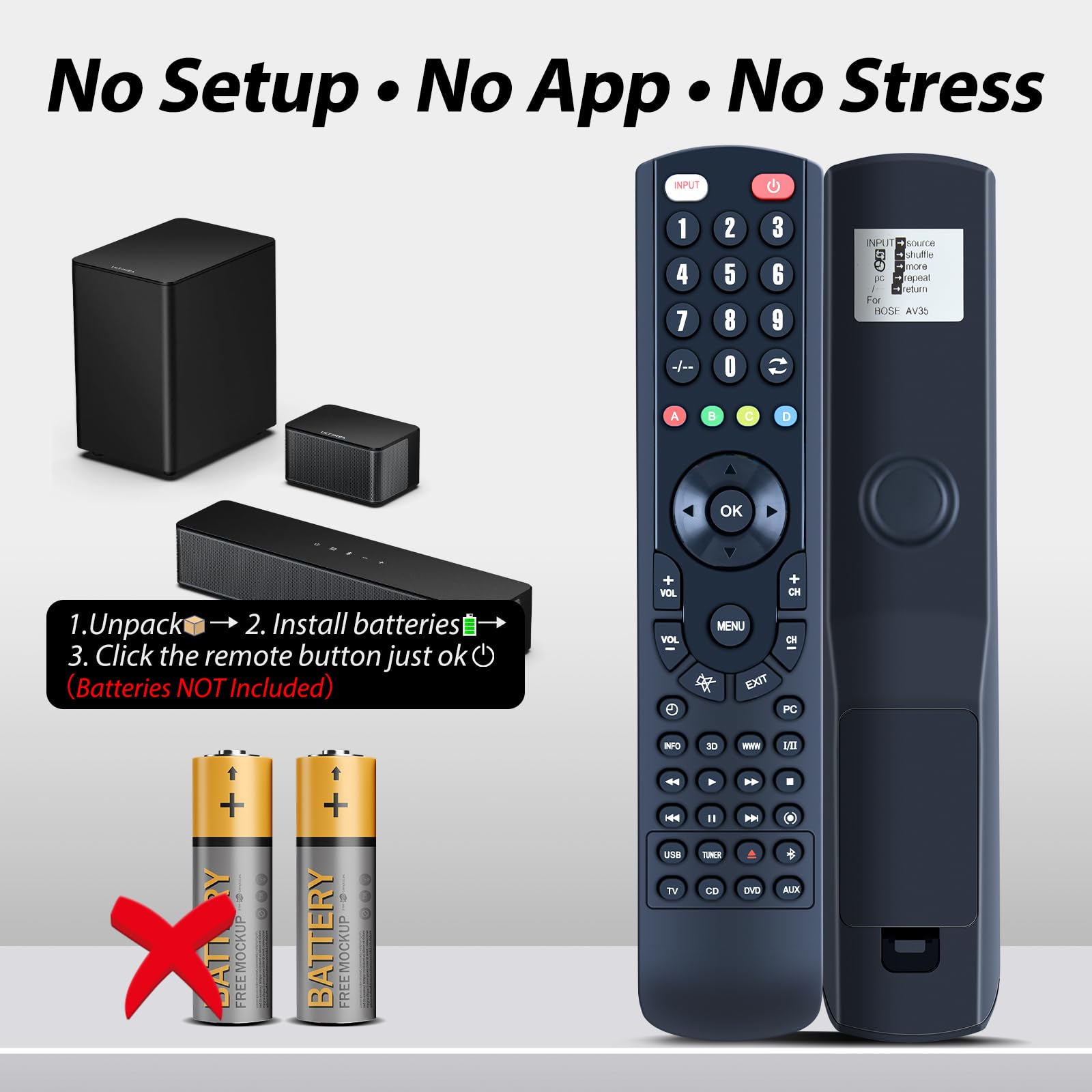 Amazon.com: New Replacement Remote Control for Bose Lifestyle 650