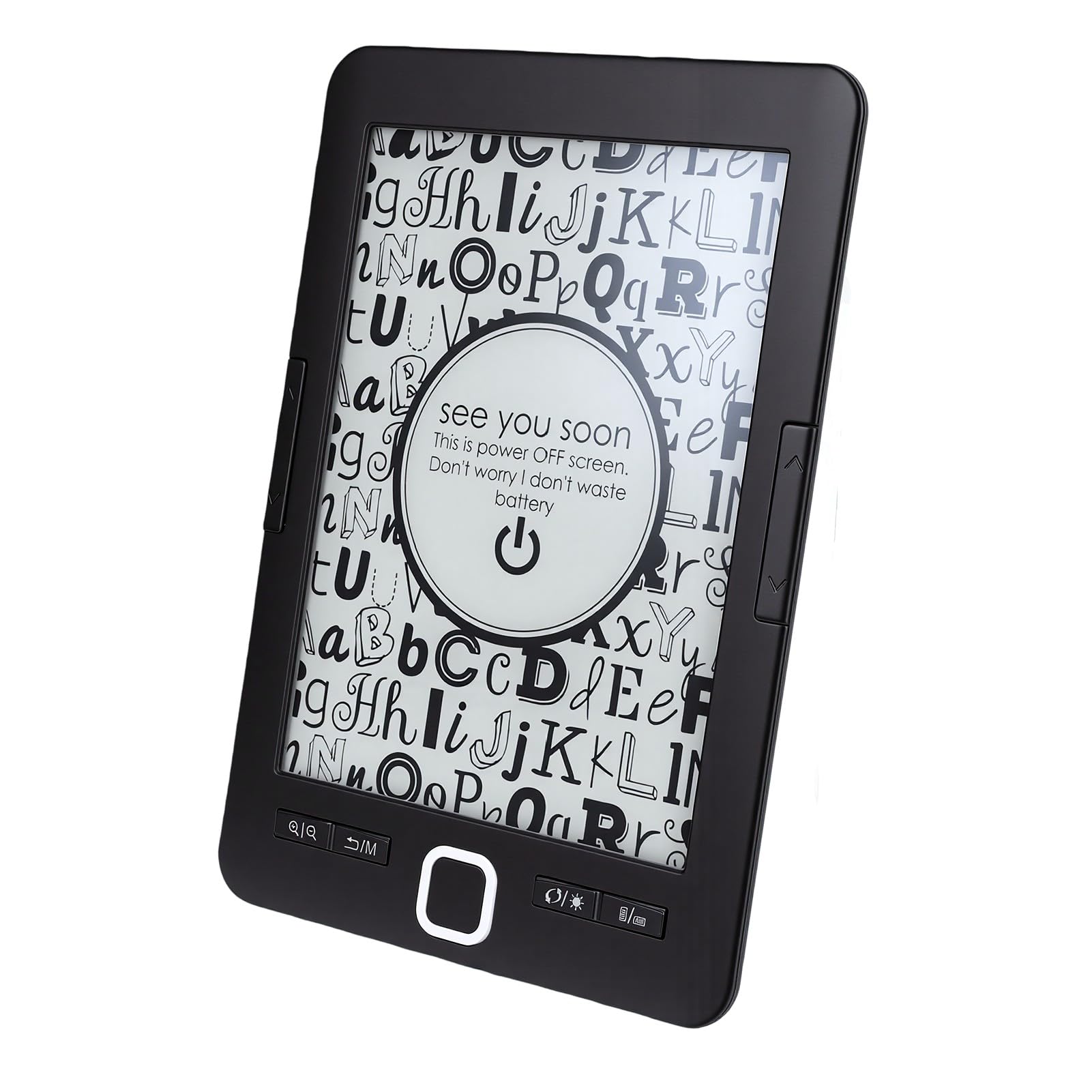 SENECESLI Lettore di Ebook con Schermo a Inchiostro da 6 Pollici, Schermo per Protezione degli Occhi in ABS, Lettore Digitale Portatile for Lettura Quotidiana e Studio