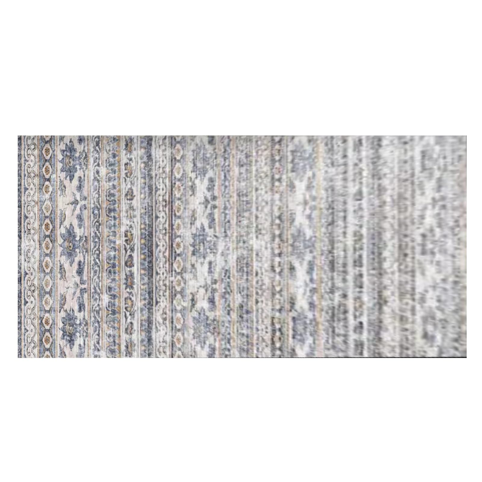 Tapis de couloir 60x400cm moderne en polyester lavable et antidérapant