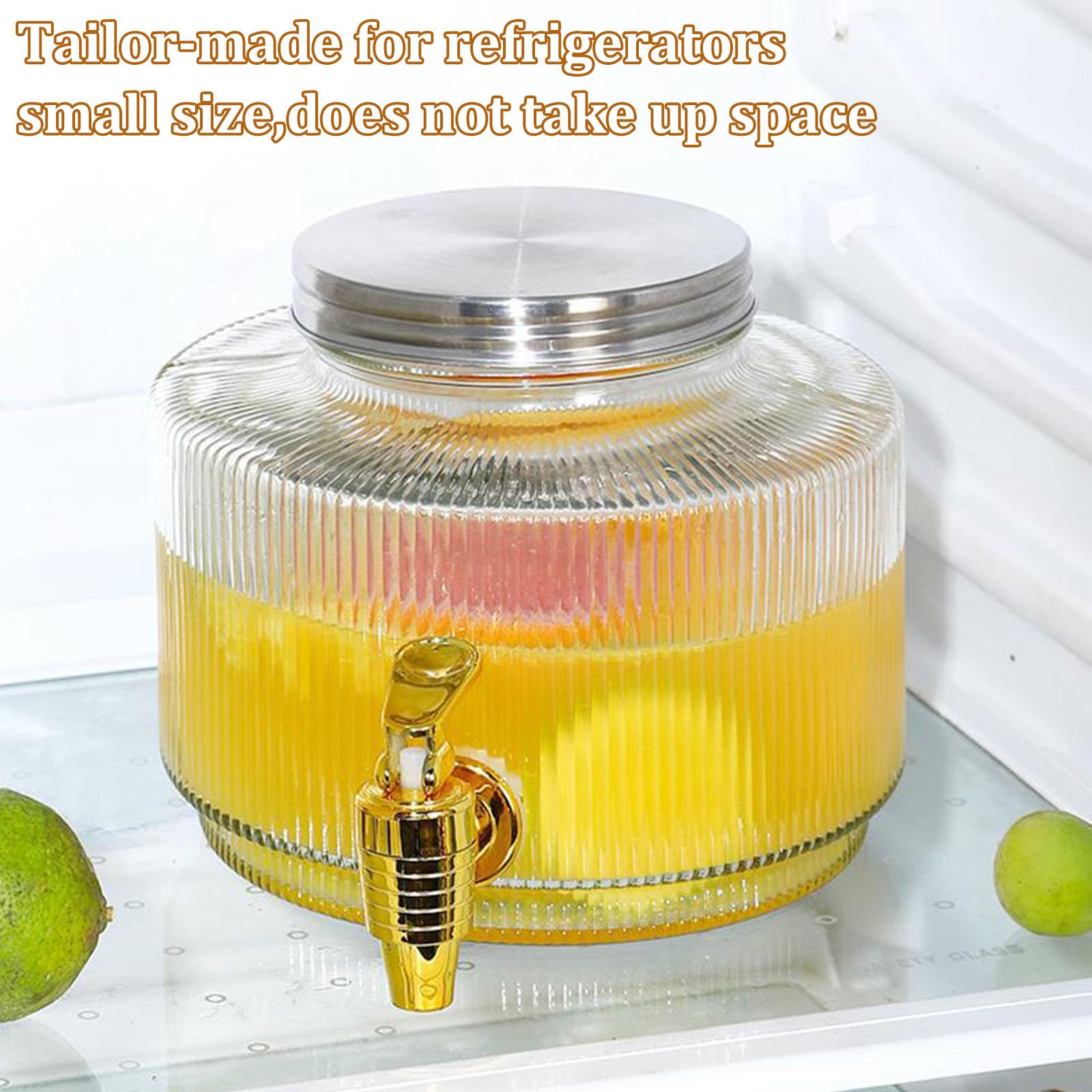 Glazen Drankdispenser Voor Feesten, Glazen Pot Drankdispenser Glazen Drankdispenser Met Kraan En Standaard Voor Barbecue, Picknick, Zwembadfeest En Sociale Evenementen,Faucet b base a,2.5L