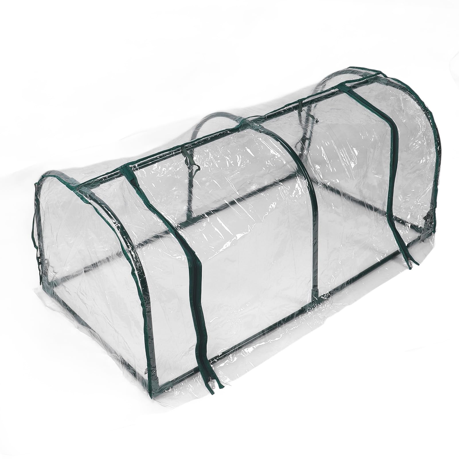 GLOGLOW Mini Szklarnia Ogrodowa, Szklarnie Przezroczysta Osłona na Rośliny 120 X 60 X 48 Cm, Schronienie do Wysiewu Nasion do Użytku na Stole Zewnątrz Balkonu Mini Szklarnia Ogrodowa, żelazko i