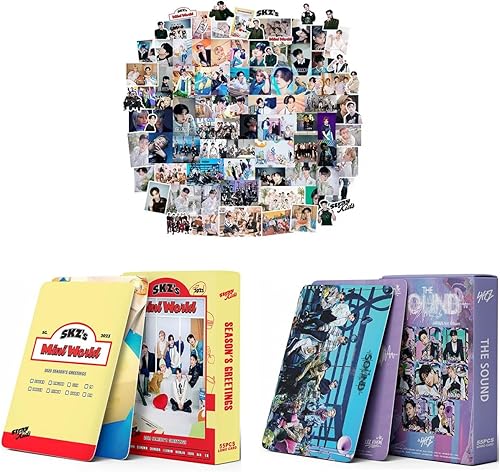 54PCS Stray Kids Jugando Card, Stray Kids Lomo Tarjetas Fotocards, Stray Kids Mini Poker Tarjetas de Felicitación para Jugar