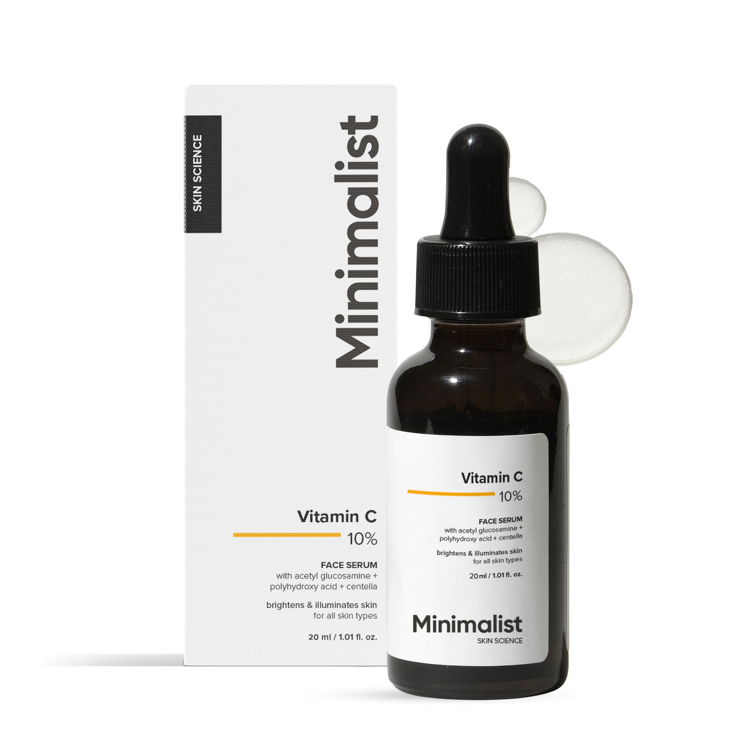Minimalist 10% Advanced Vitamin C Serum for Glowing Skin | Brightening & Dark Spot Treatment | Treats Uneven Skin Tone, Dullness & UV Damage | Daily Face Serum | 20 ml-picture-17