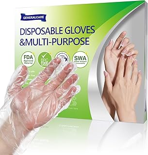 100-Count Disposable PE Gloves for Paraffin Wax Therapy | Transparent Liners for Hot Wax Treatment and Hand Care