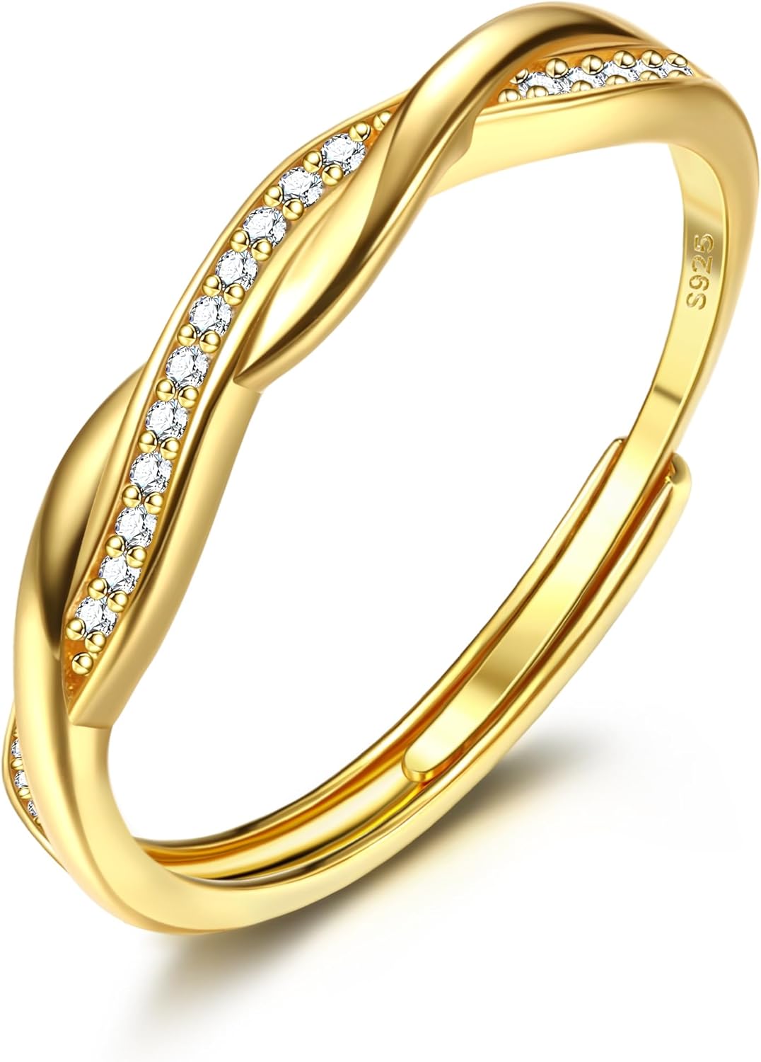 925 Sterling zilveren ring Amethist verstelbaar | Zilveren Edelsteen Ringen