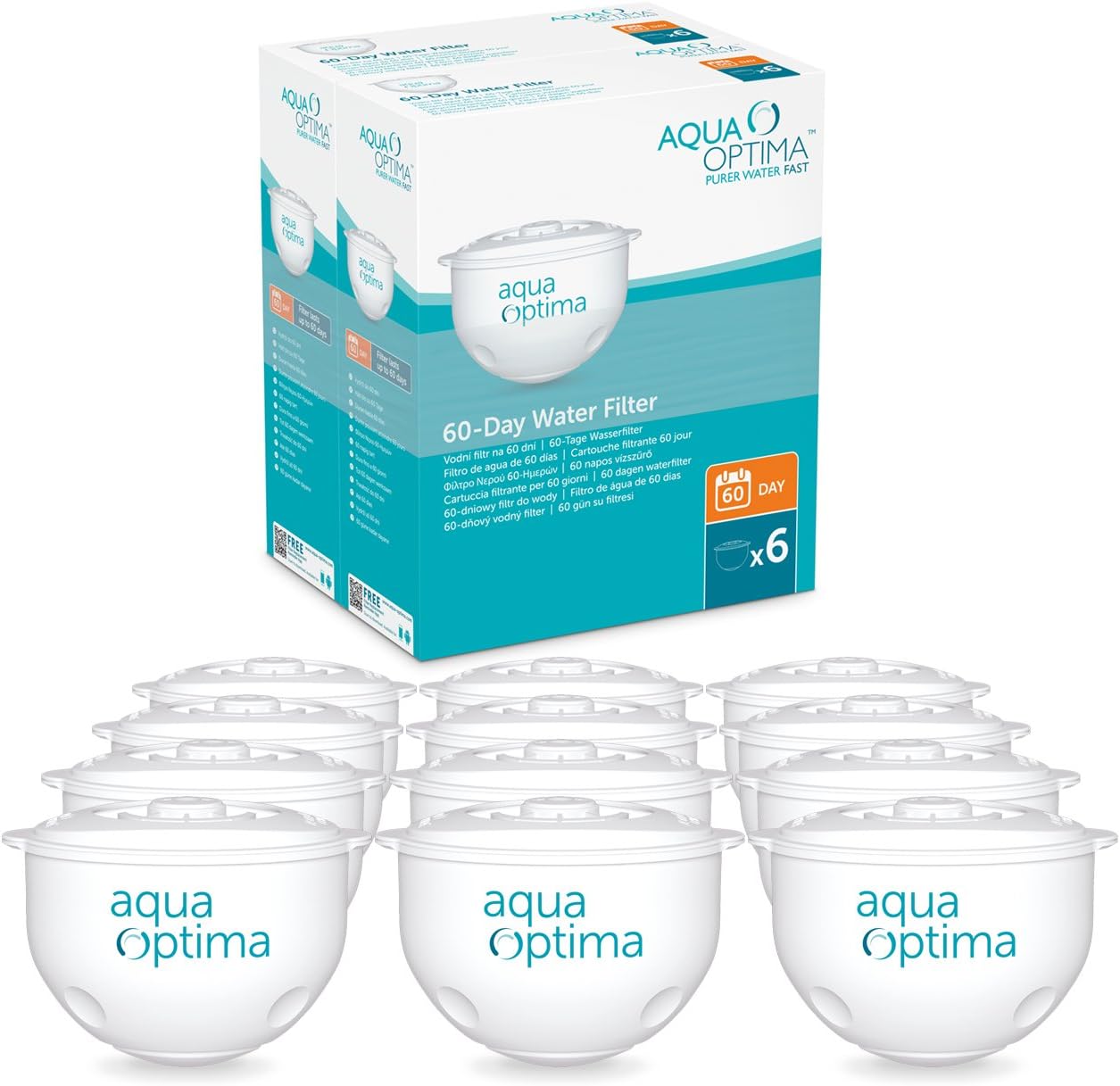 Aqua Optima Original 2 year pack, 12 x 60 day water filters - SWP337