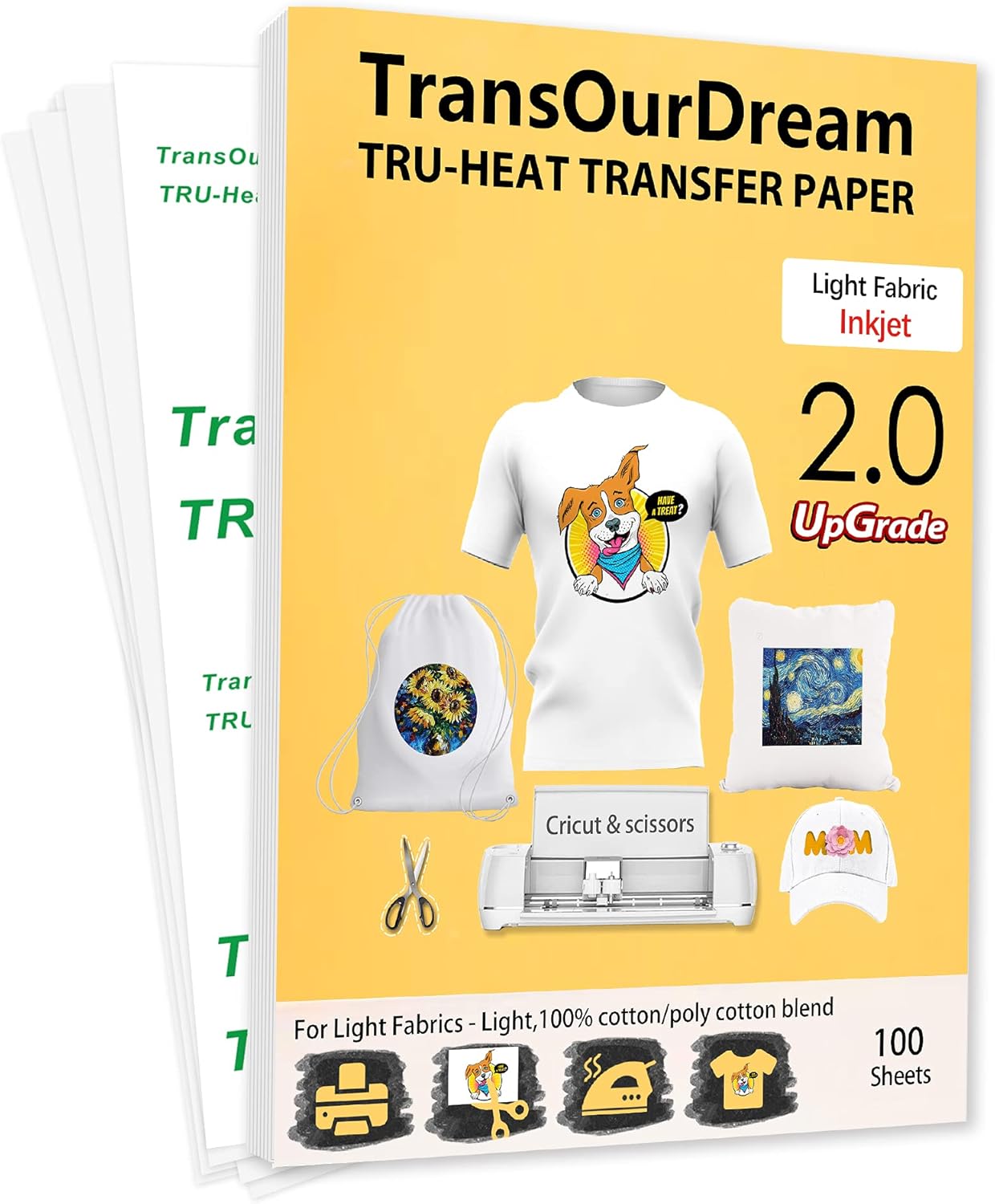 TransOurDream TruTransfer Paper 100 Sheets A4 Inkjet Heat Transfer