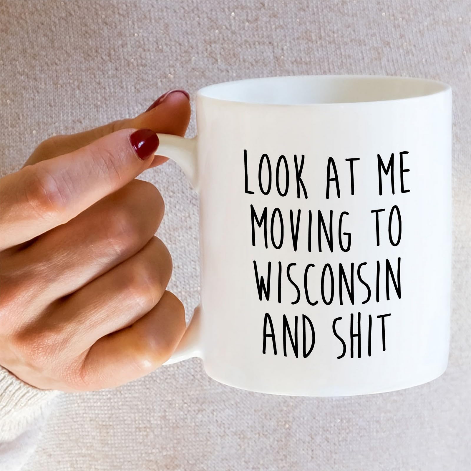 Retreez Funny Mug for Moving to Wisconsin - Moving to Wisconsin Gift - 11 Oz Ceramic Coffee Cup for Relocating to Wisconsin - Humorous Farewell Gift For Birthday, Moving Away, Graduation For Men Women