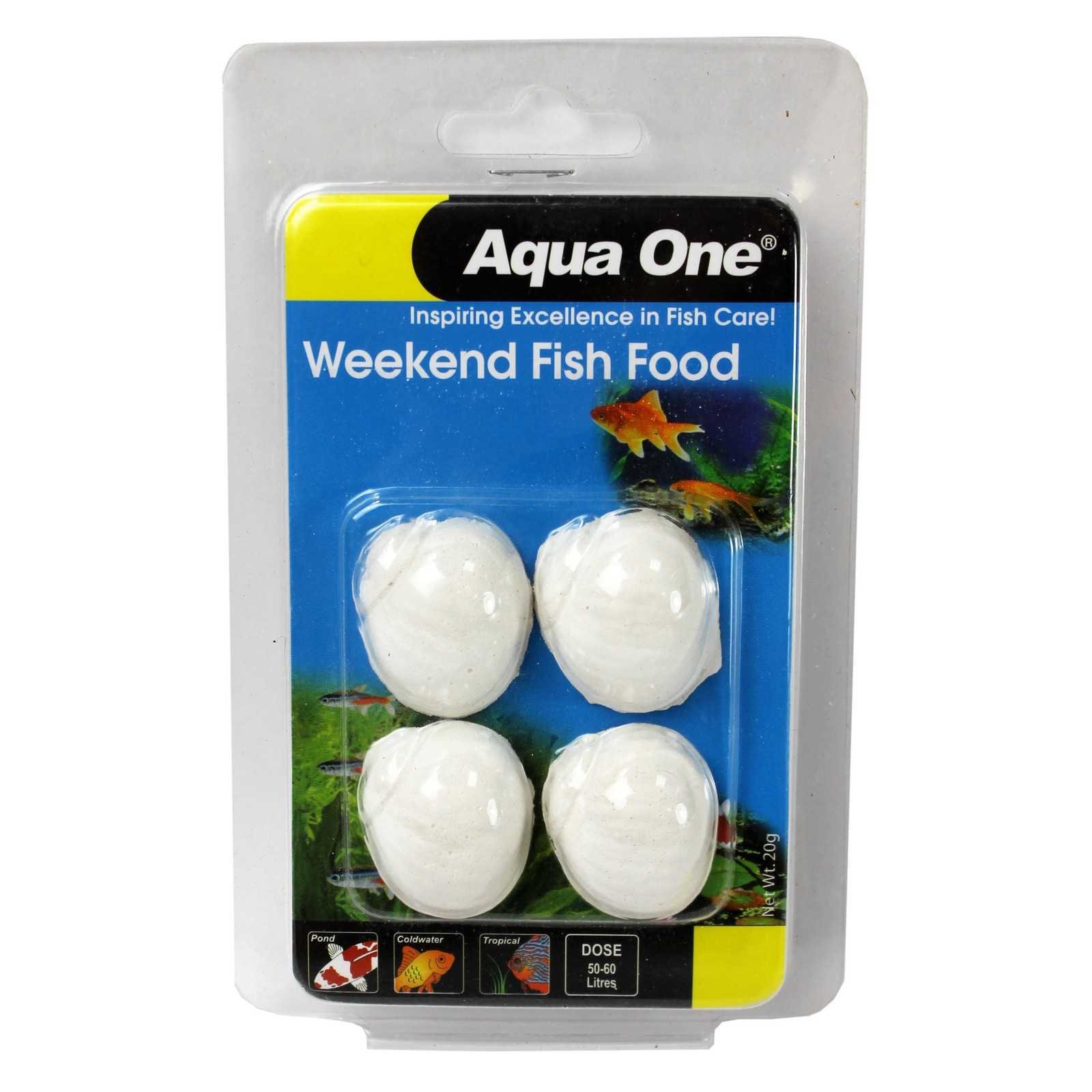 Aqua One Weekend Aquarium Fish Food 20g