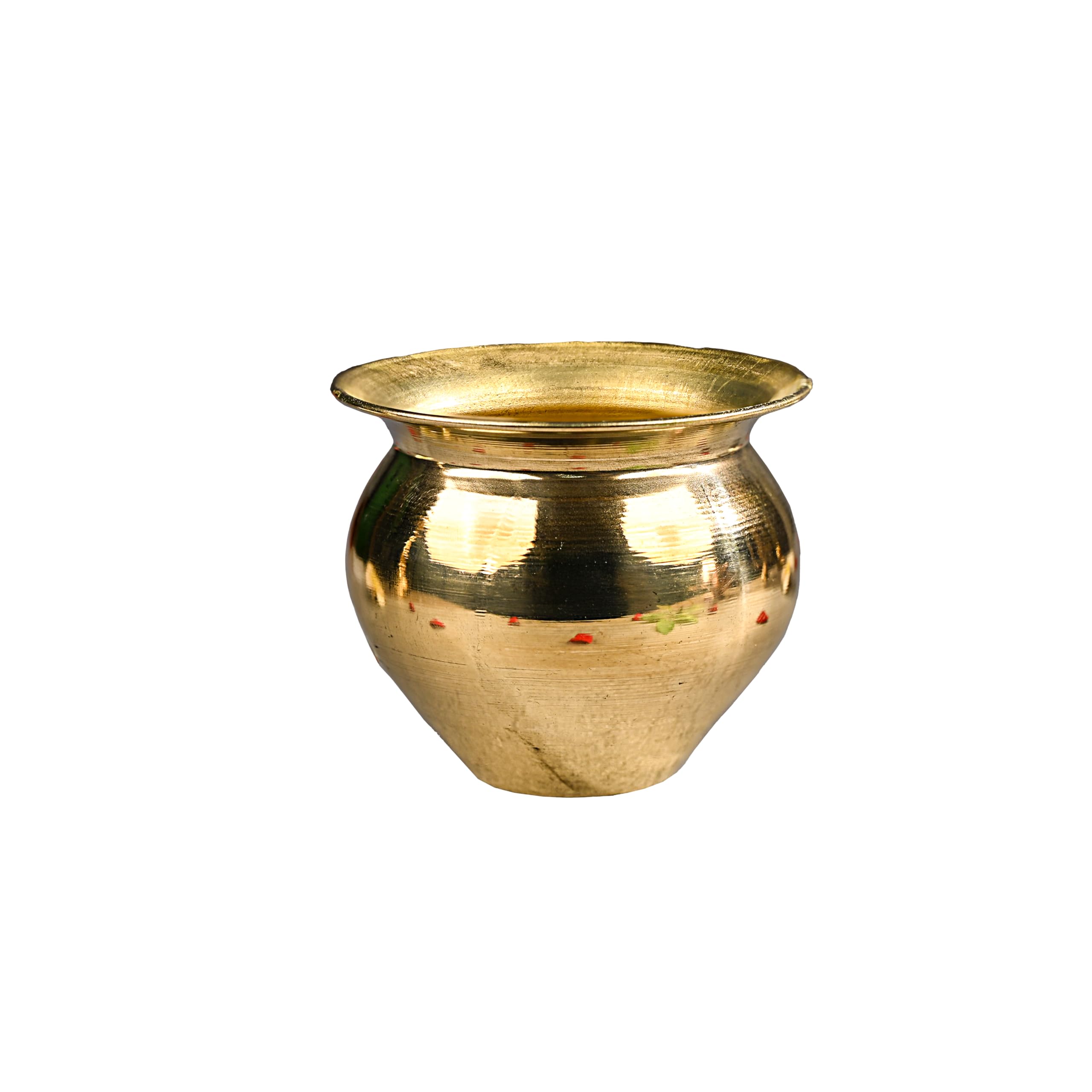 The Divine Tales Handcrafted Brass Kalash Lota for Navaratri Pooja Pot Sacred Hindu Water Pot Premium Kalasam Ghada for Rituals Puja Wedding Festivals Durable Auspicious Pital Pot Home Essentials 1