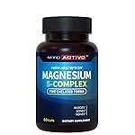 MyoActivo 5-in-1 Magnesium Complex - High Absorption - Chelated Magnesium Glycinate, Malate, Citrate, Taurate, & Aspartate for Nerves, Muscles, Bones | 60 Capsules | Magnesium Supplement