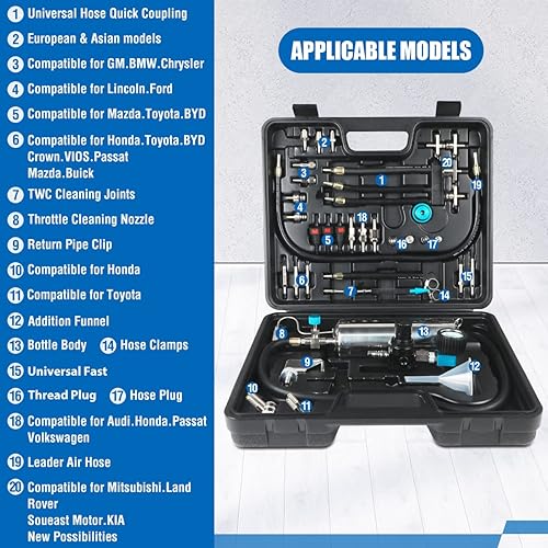 Miniatura 9 de Sistema auxiliar de limpieza de inyectores de combustible Autool C-100 CFS 600ML 140PSI