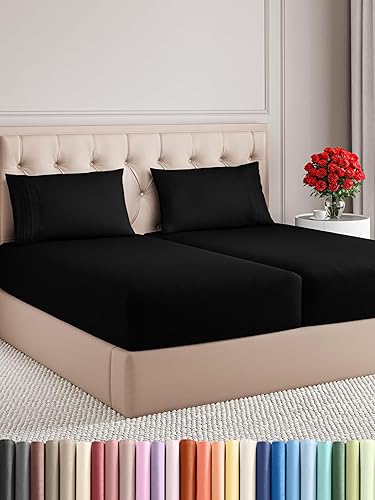 Sábanas de tamaño King dividido para camas ajustables, sábanas tamaño King dividido con bolsillo profundo, ajustables Sábanas de tamaño King dividido para camas ajustables, sábanas tamaño King dividido con bolsillo profundo, ajustables