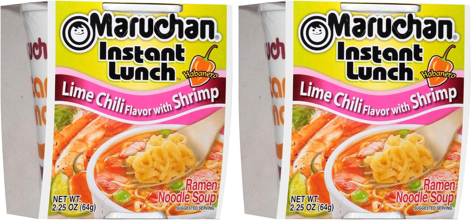 Maruchan Instant Lunch, Lime Chili with Shrimp, 2.25 oz (Pack of 24)
