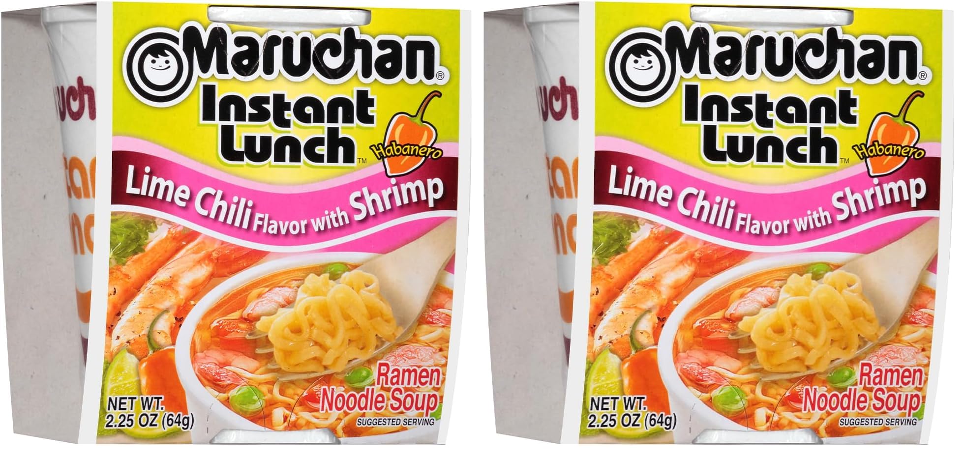 Maruchan Instant Lunch, Lime Chili with Shrimp, 2.25 oz (Pack of 24)