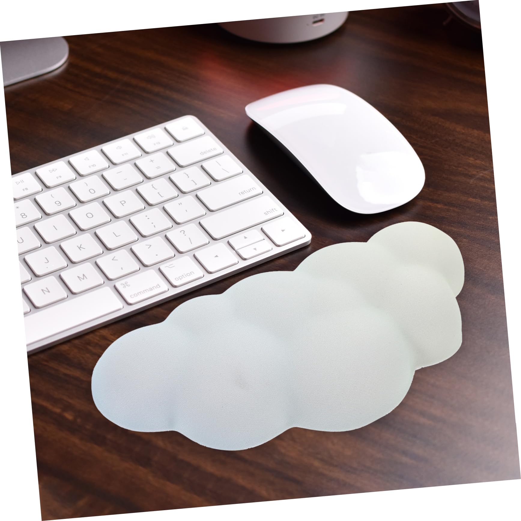 Angoily 5 Stück Cloud Ergonomisches Handgelenkstütze Mauspad Komfortable Handunterstützung für Computer Büro Gaming Entlastung für Handgelenke Langlebiges Silikon Design