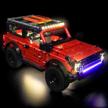 LED Lighting Compatible with Lego Technic Ford Bronco SUV Car, Light Up Kit for Lego Ford Bronco SUV Car 42213 Building SetLights Only, No Model