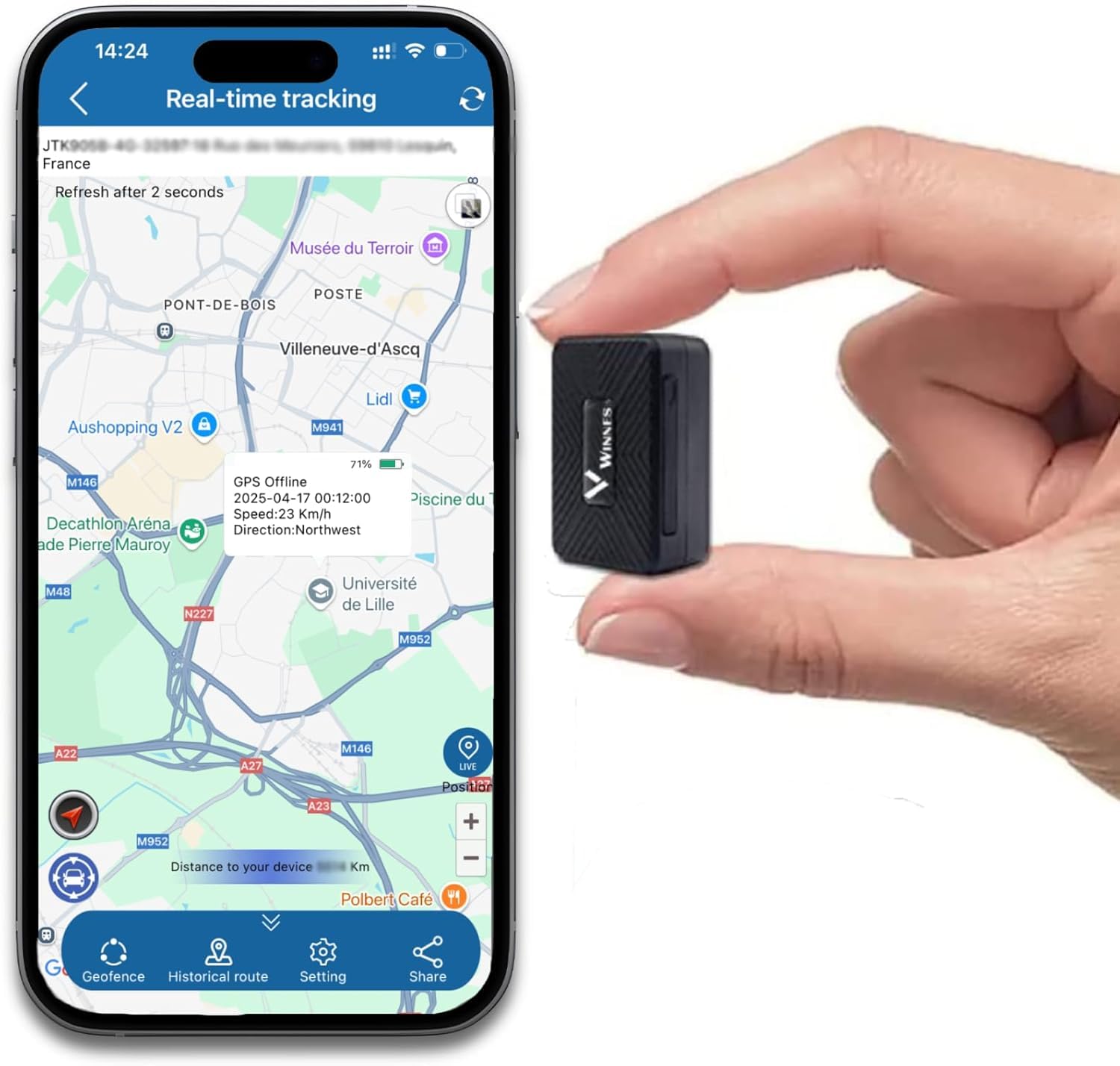 Mini localizzatore GPS per auto, 4G, tracciamento in tempo reale, GPS nascosto, portatile, per moto/bicicletta/età/bambini, durata della batteria di 60 giorni, deve essere ordinato