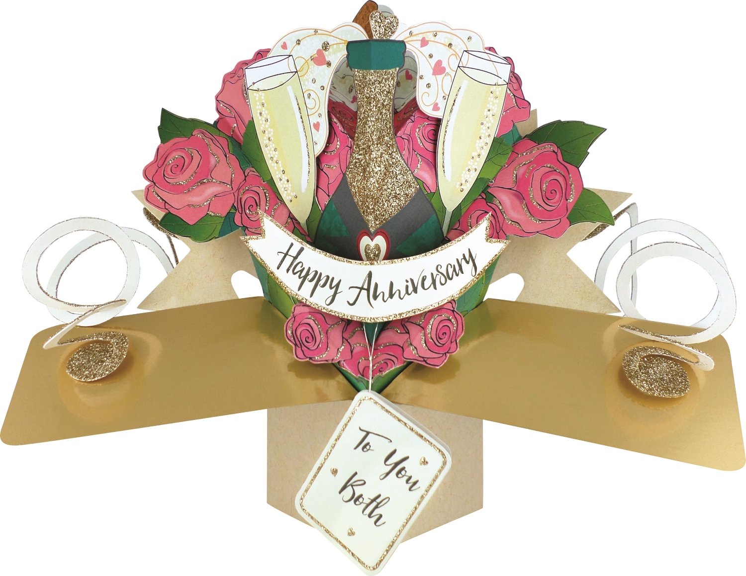 Happy Anniversary Pop-Up Greeting Card Original Second Nature 3D Pop Up Cards