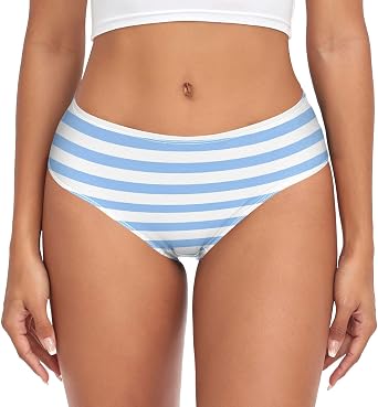 JUNZAN Womens Underwear Stretch Mid Waisted