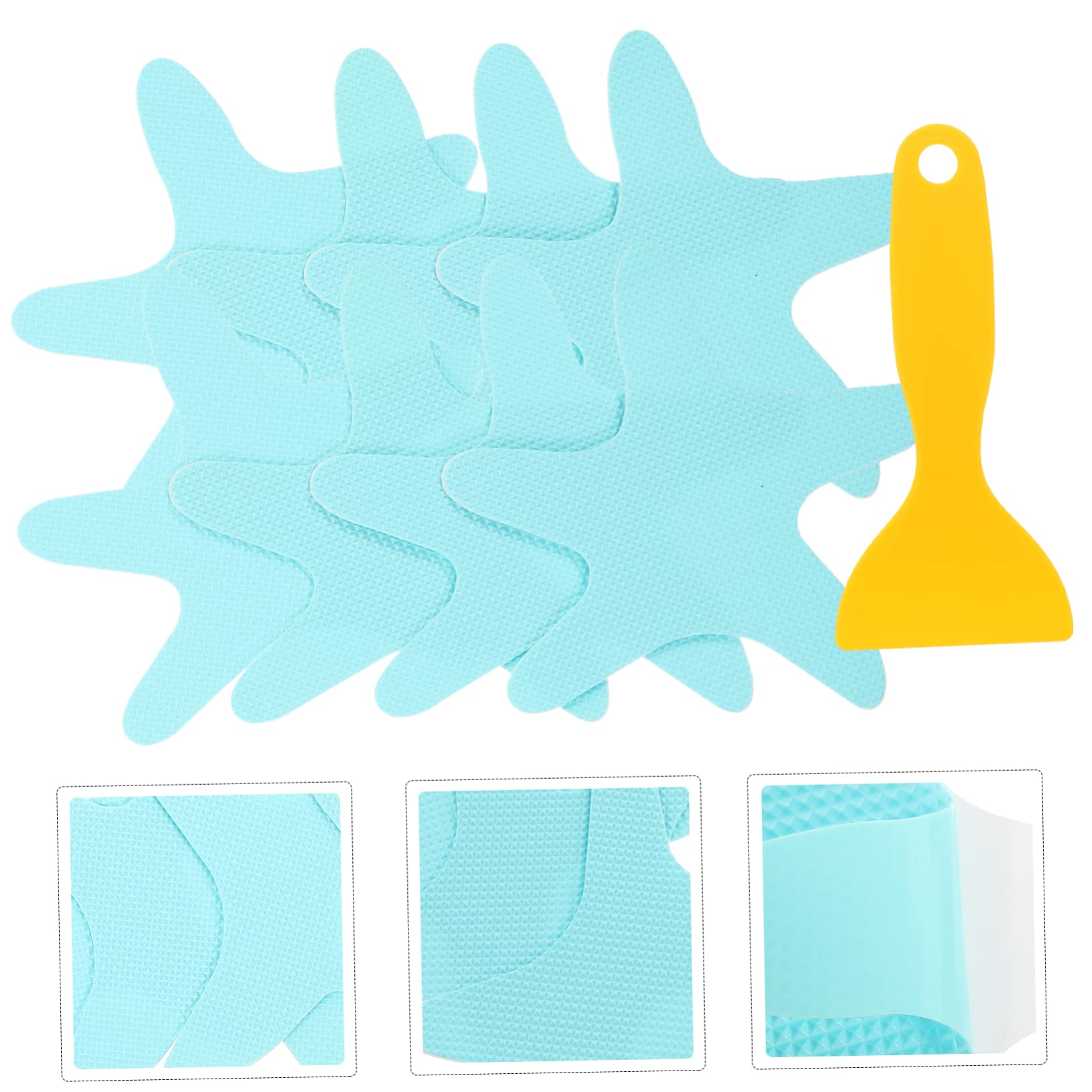 MAGICLULU 3 Juegos Estrellas de mar Pegatinas Antideslizantes baño pequeño Pegatinas Cinta Antideslizante para Caja Fuerte para niños Caja Fuerte Infantil calcomanías de baño para niños
