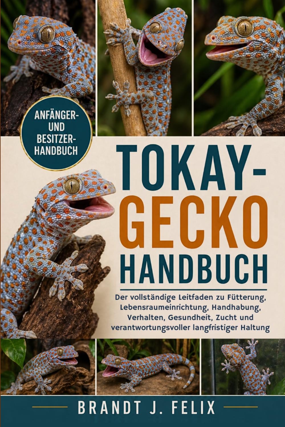 TOKAY-GECKO HANDBUCH: Der vollständige Leitfaden zu Fütterung, Lebensraumeinrichtung, Handhabung, Verhalten, Gesundheit, Zucht und verantwortungsvoller langfristiger Haltung