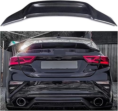 Miniatura 2 de Tapa trasera del maletero de cola de pato compatible con Kia K3 Cerato Forte Sport GT 2019 2020 2021 Accesorios de ajuste de fibra de carbono (color