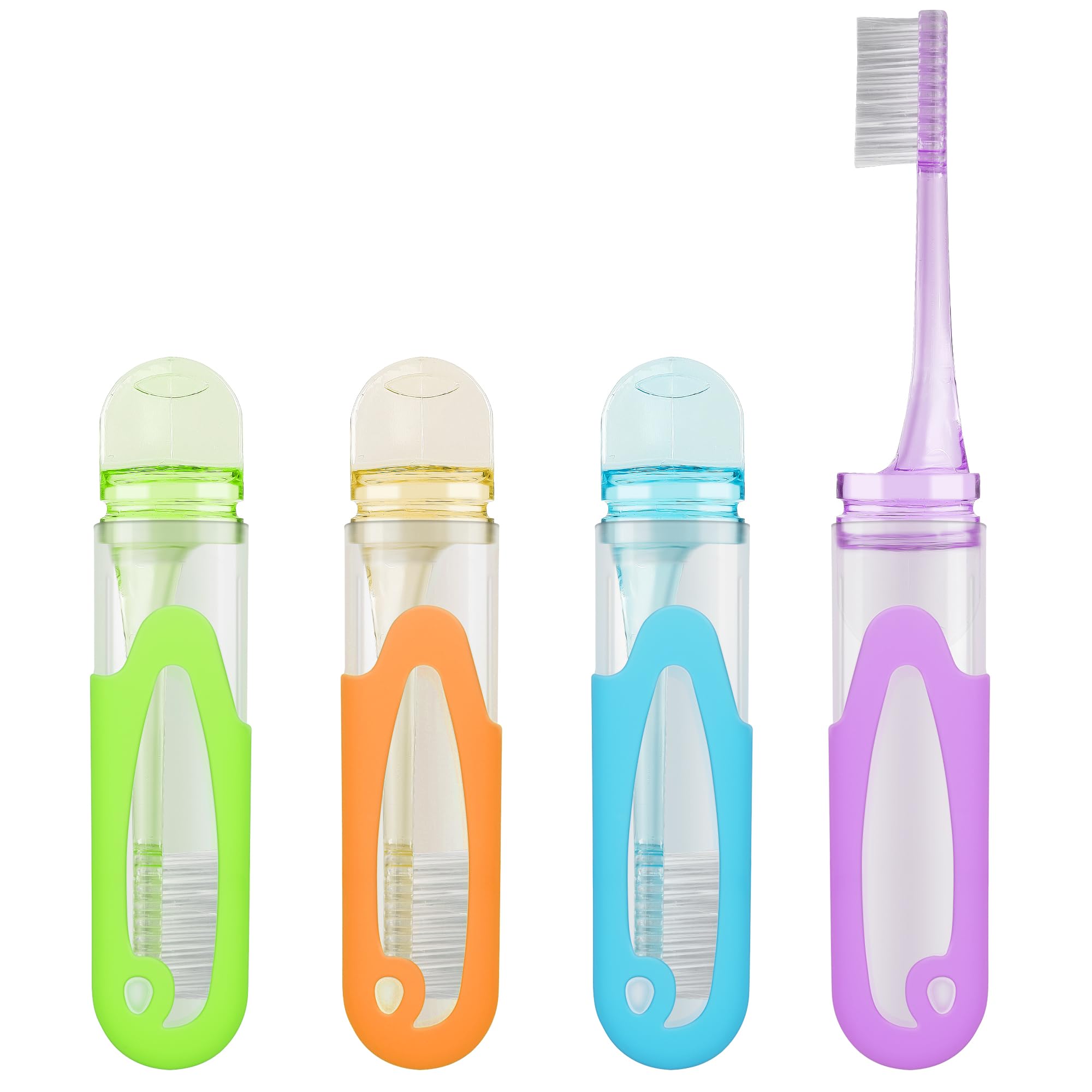 Lot De 4 Brosses à éponge Pour Biberon - Long Manche, Nettoyage Profond, Avec Trou De Suspension, Pour Bébé Et Cuisine