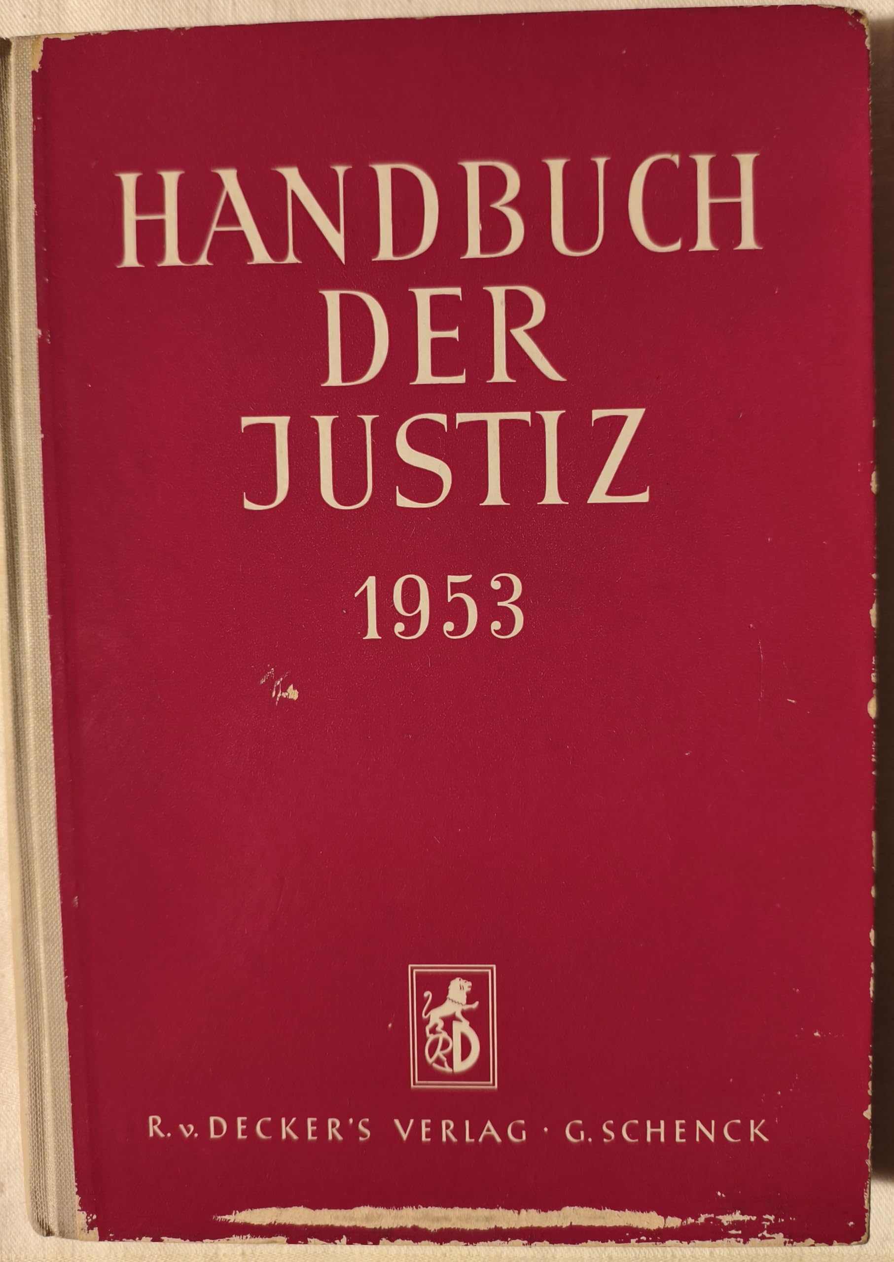 Handbuch der Justiz 1954