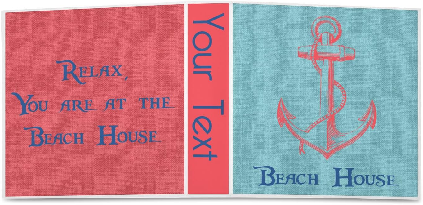 Personalized Chic Beach House 3-Ring Binder - 2 inch