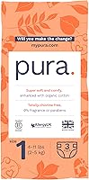Vista 18 de Pura Pañales Ecológicos Talla 5 (24-35 libras) Totalmente Libres de Cloro (TCF), Hipoalergénicos, de Algodón Orgánico Suave, Sostenibles, hasta 12