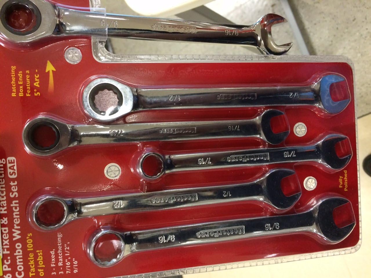6PC Combination Wrench Set MM