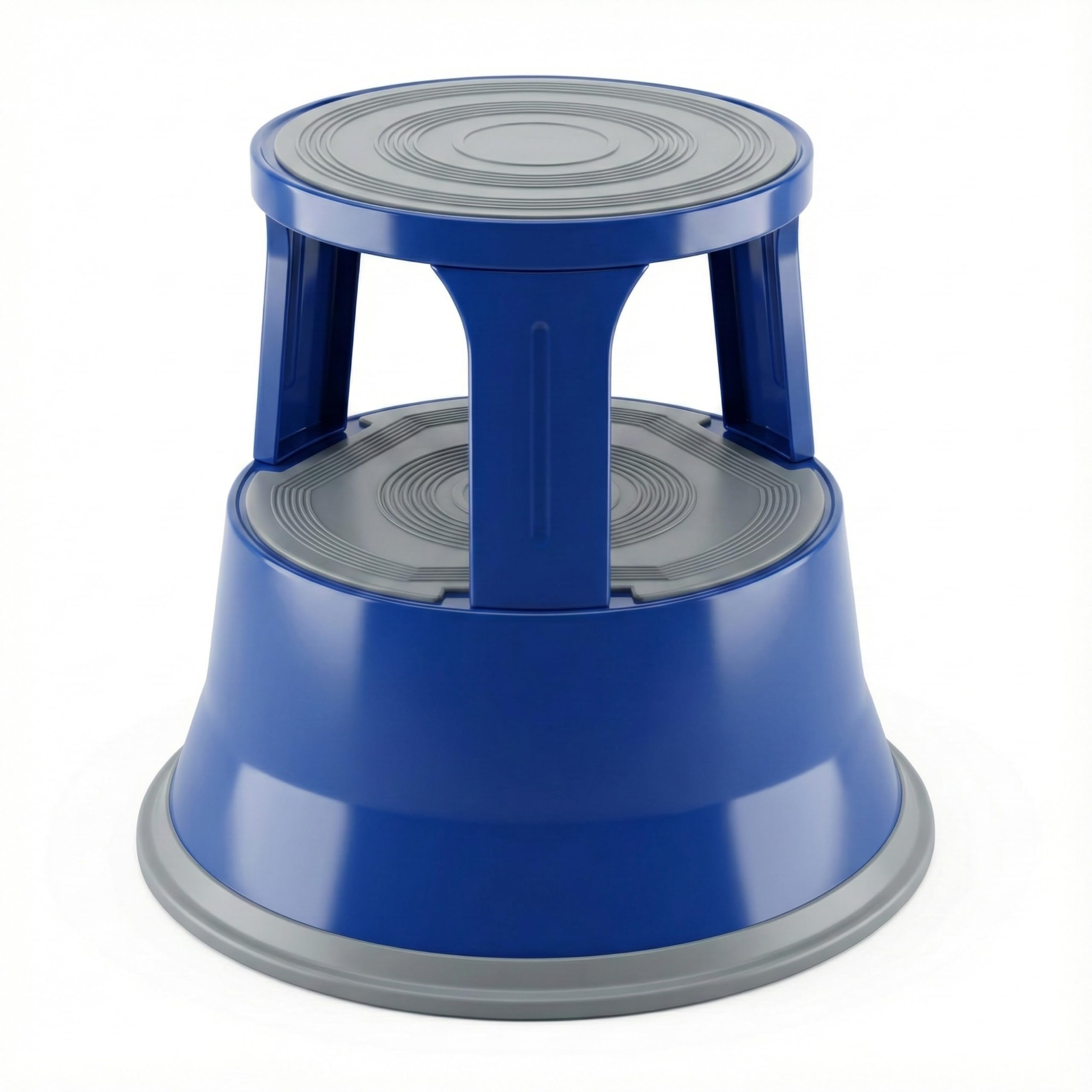 Horison Industries Step Stools - Step Steel Portable - Steel Kick Step Stools - Mobile And Anti-slip Step Stools - Blue Steel Kick Step Stools - 430x400mm