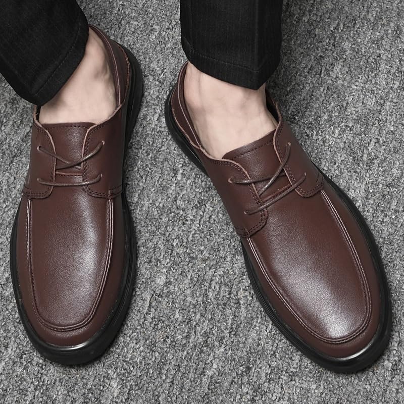 Men's Leather Dress Shoes Comfortable Formal Dress Sneaker Lace Up Dress Shoes Business Office Wedding Formal Modern Oxfords for Men3